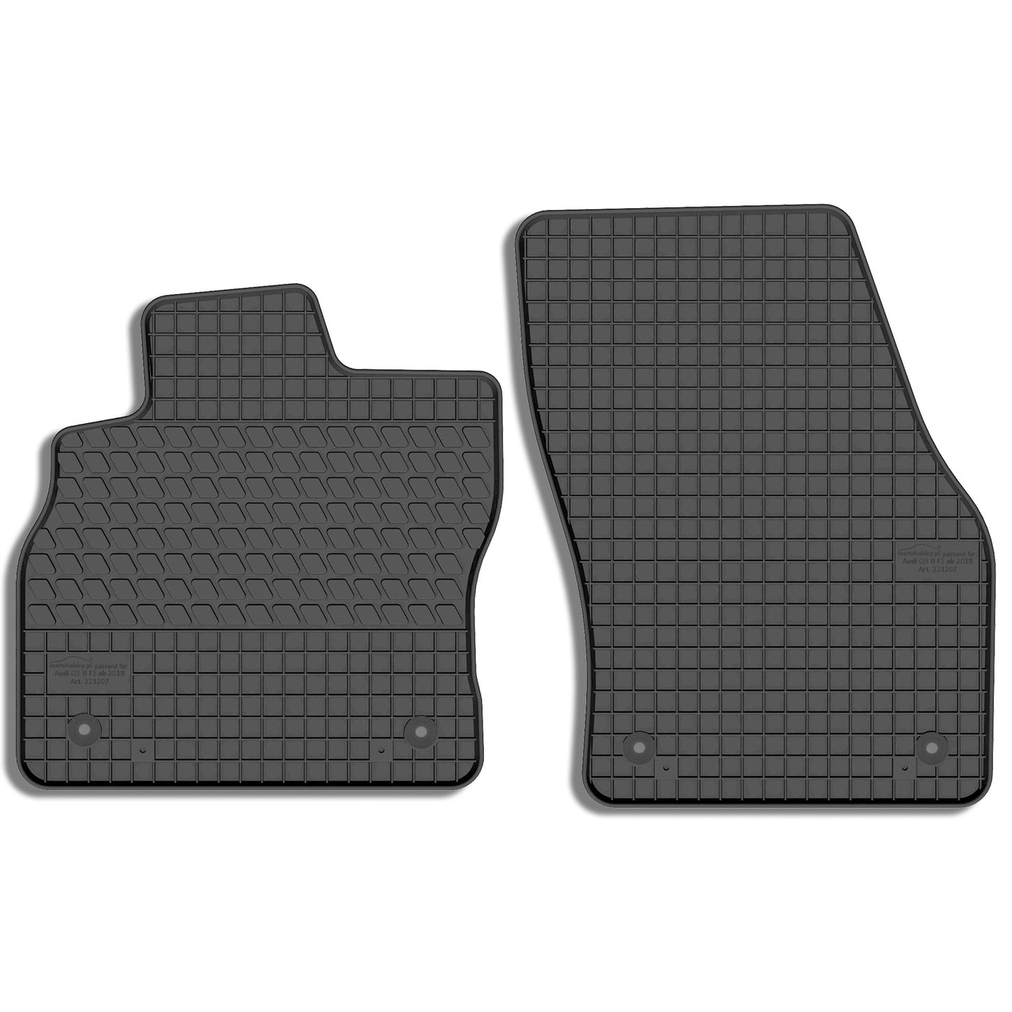 Motohobby Passform Gummi Fußmatten Set für Audi Q3 2018 - 2025