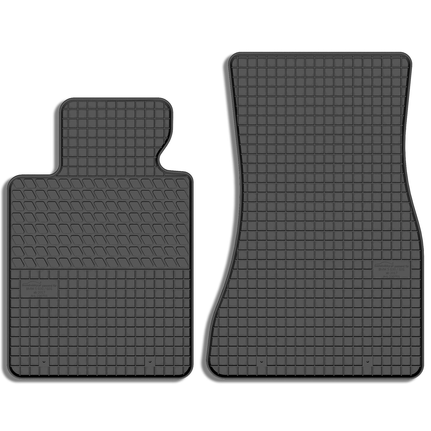 Motohobby Passform Gummi Fußmatten Set für BMW 5er 2017 - 2023