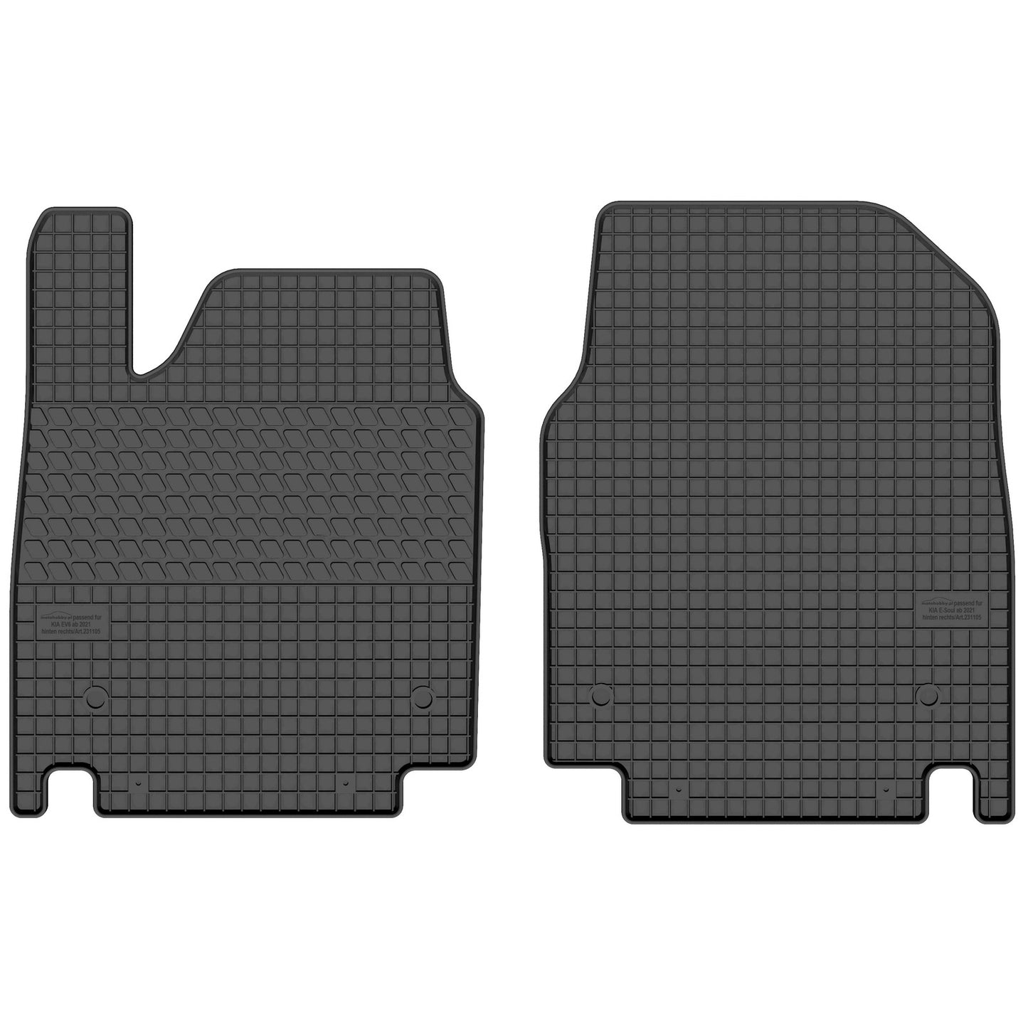 Motohobby Passform Gummi Fußmatten Set für Kia EV6 2021 - 2025