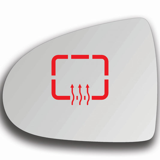 AGCP Spiegelglas Beheizt für Mitsubishi Colt 2002 - 2012