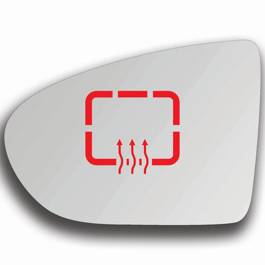 AGCP Spiegelglas Beheizt für Nissan Rogue 2007 - 2013