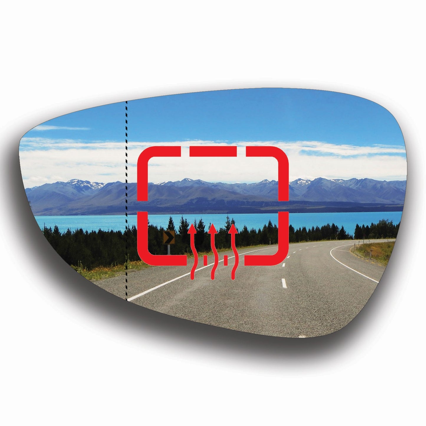 AGCP Spiegelglas Beheizt für Ford B-Max 2012 - 2017
