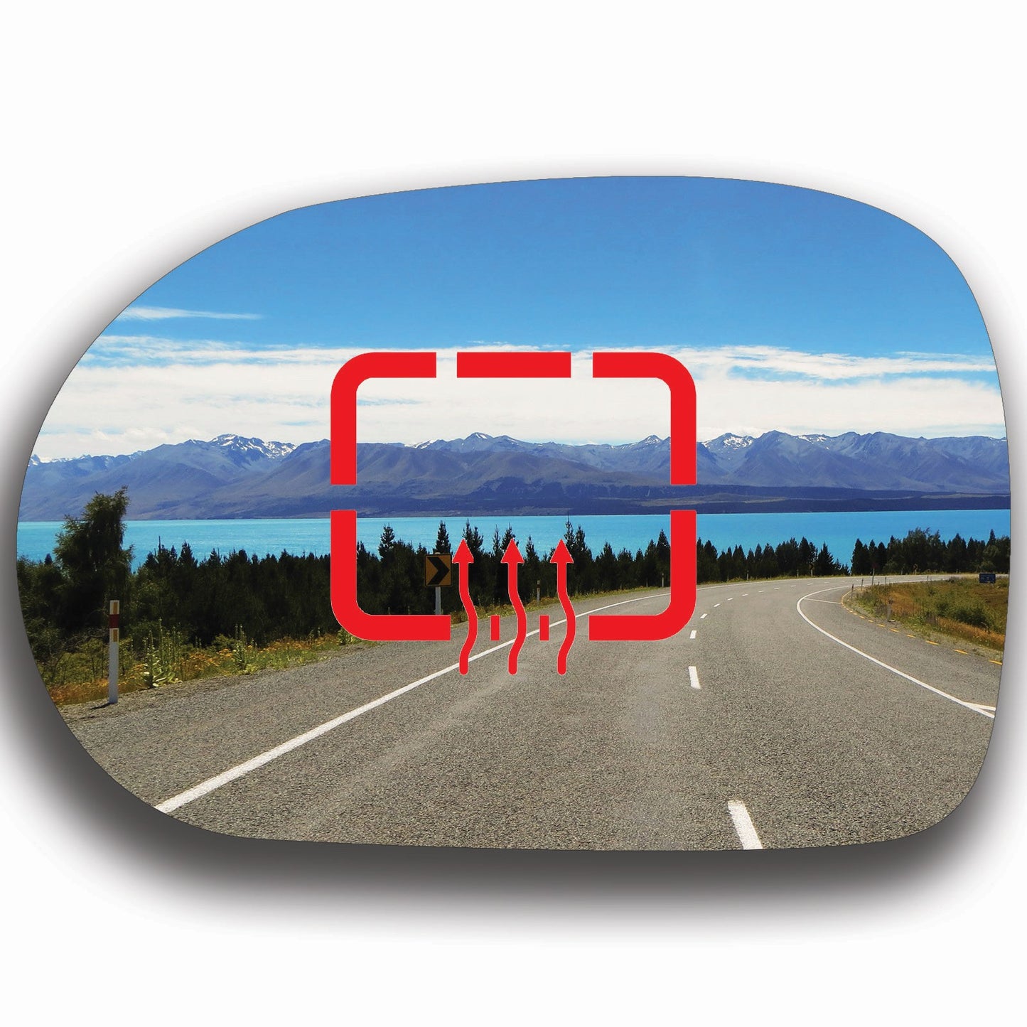 AGCP Spiegelglas Beheizt für Kia Carnival 2002 - 2005