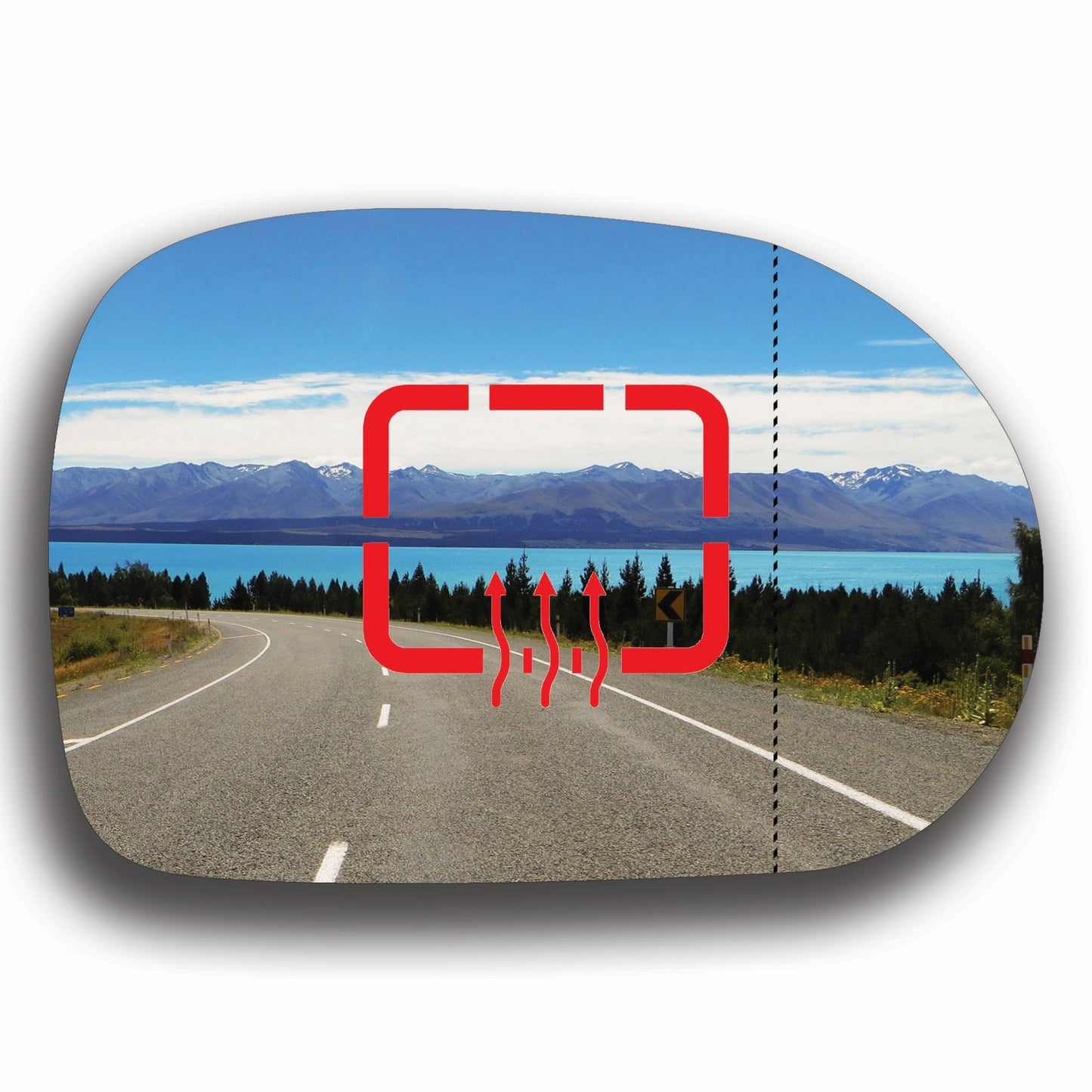 AGCP Spiegelglas Beheizt für Kia Carnival 2002 - 2005