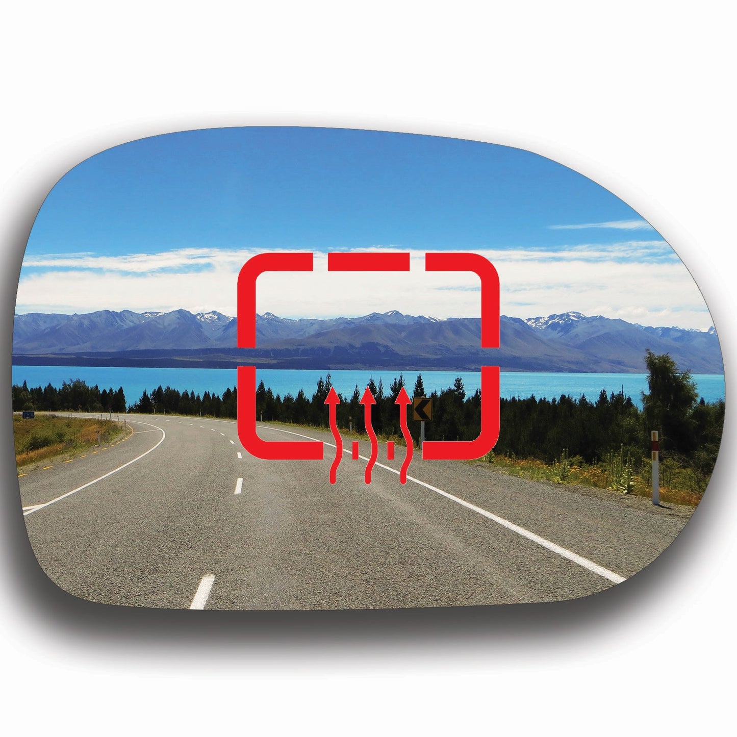 AGCP Spiegelglas Beheizt für Kia Carnival 2002 - 2005