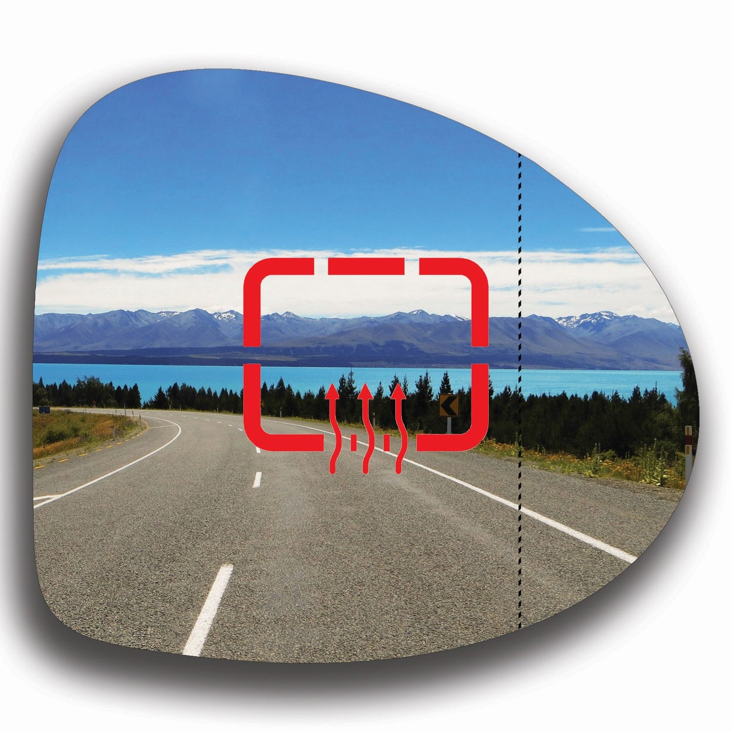 AGCP Spiegelglas Beheizt für Renault Symbol 2008 - 2013