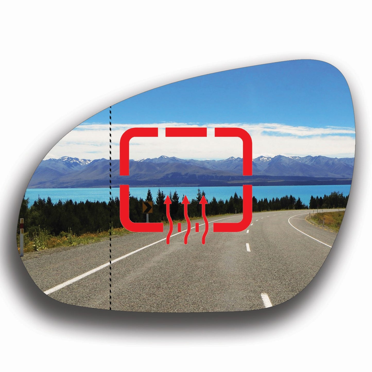 AGCP Spiegelglas Beheizt für Hyundai Elantra Touring 2007 - 2011