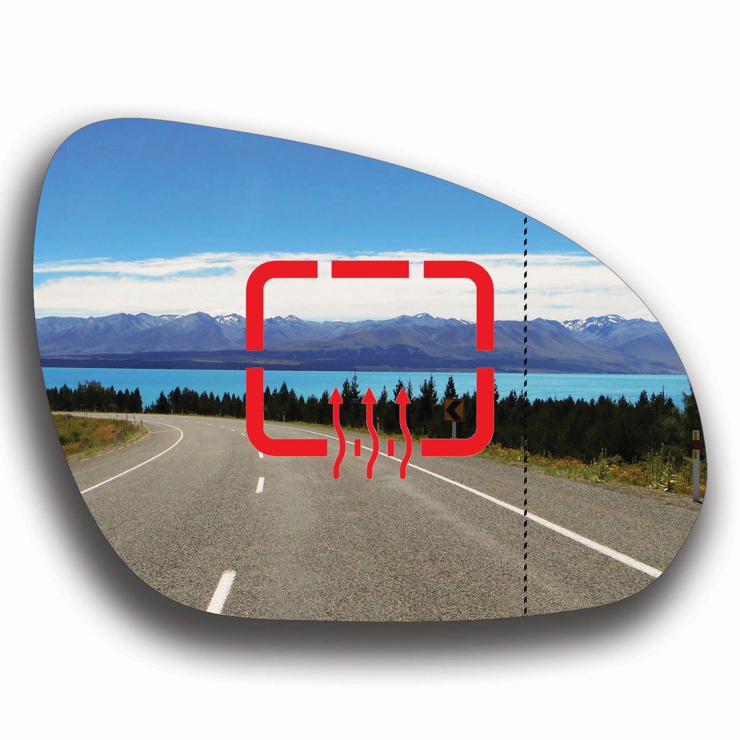 AGCP Spiegelglas Beheizt für Hyundai Elantra Touring 2007 - 2011