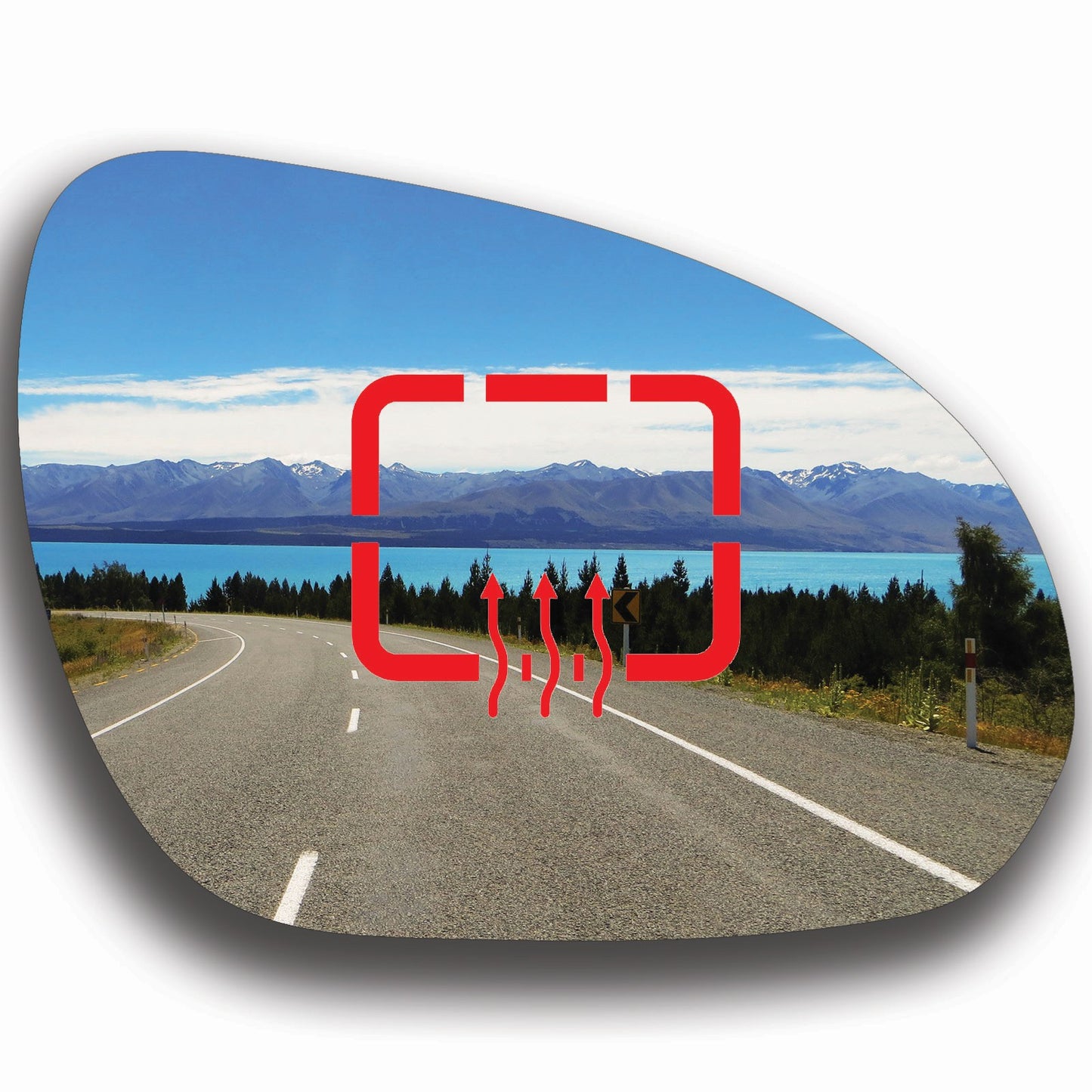 AGCP Spiegelglas Beheizt für Hyundai Elantra Touring 2007 - 2011