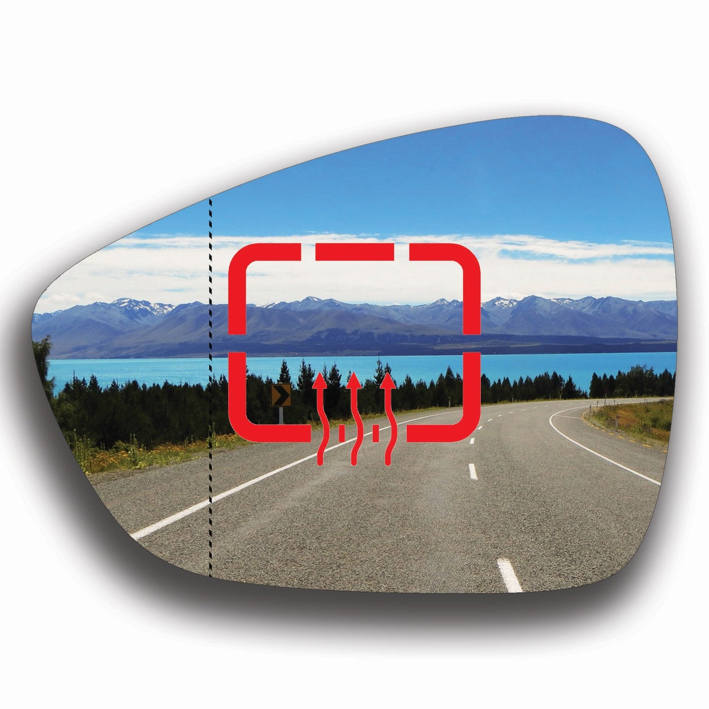 AGCP Spiegelglas Beheizt für Citroen DS3 2009 - 2016