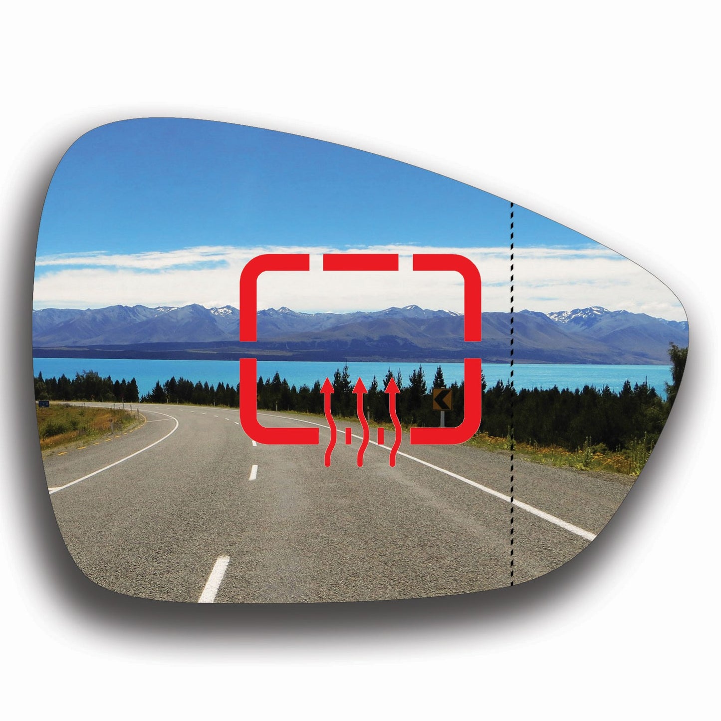 AGCP Spiegelglas Beheizt für Citroen C4 SpaceTourer 2018 - 2022