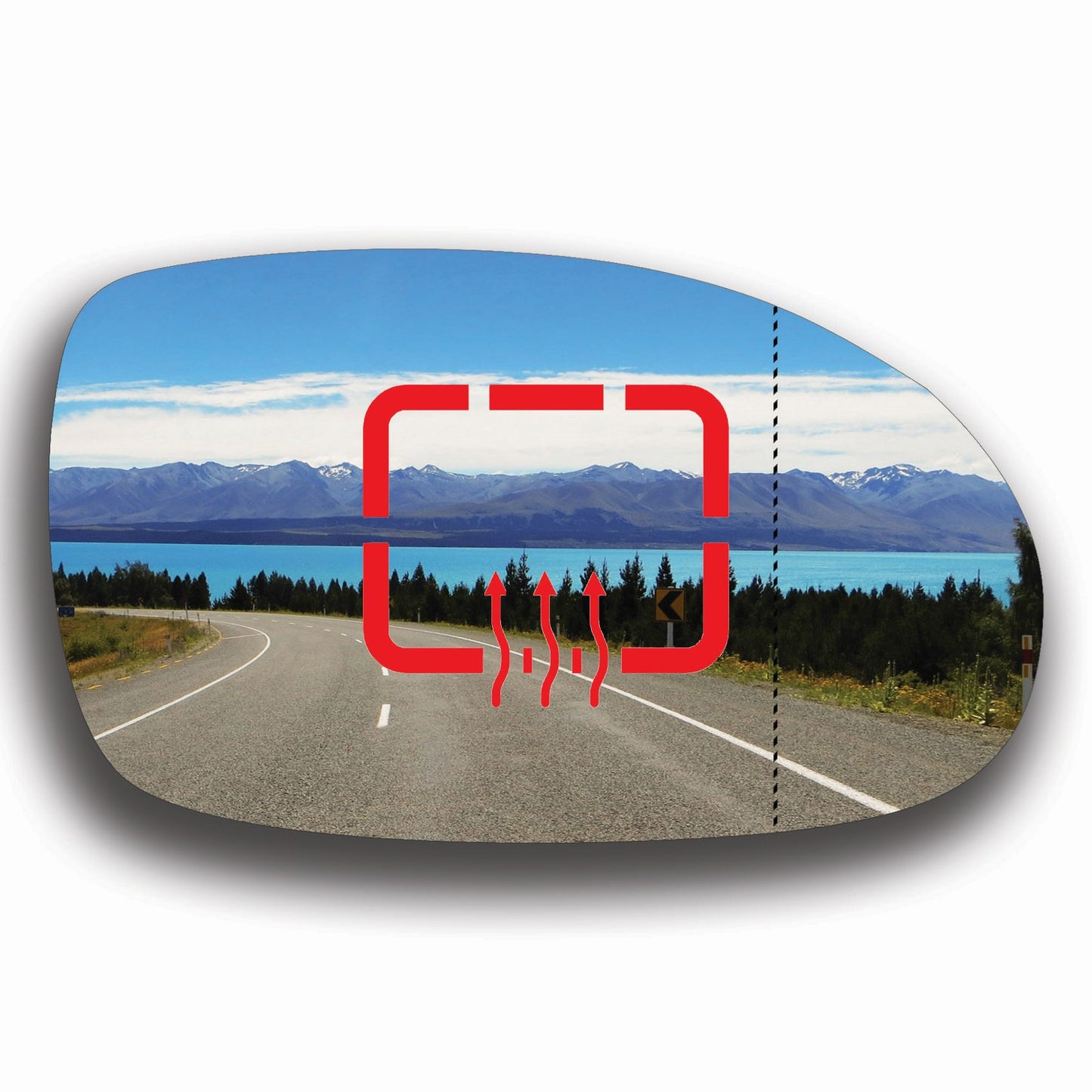 AGCP Spiegelglas Beheizt für Citroen C6 2005 - 2012