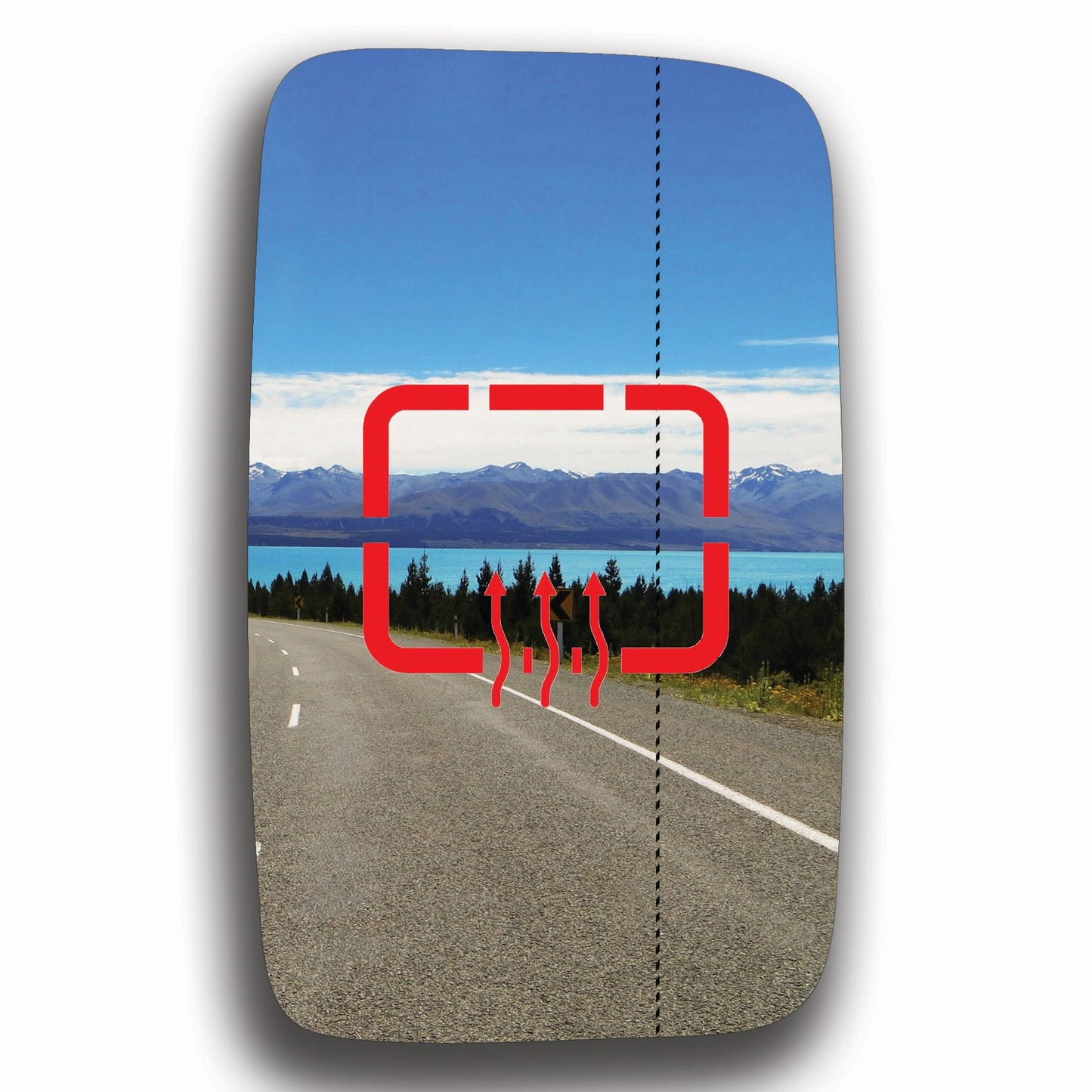 AGCP Spiegelglas Beheizt für VW Transporter T5 Pritsche 2003 - 2015