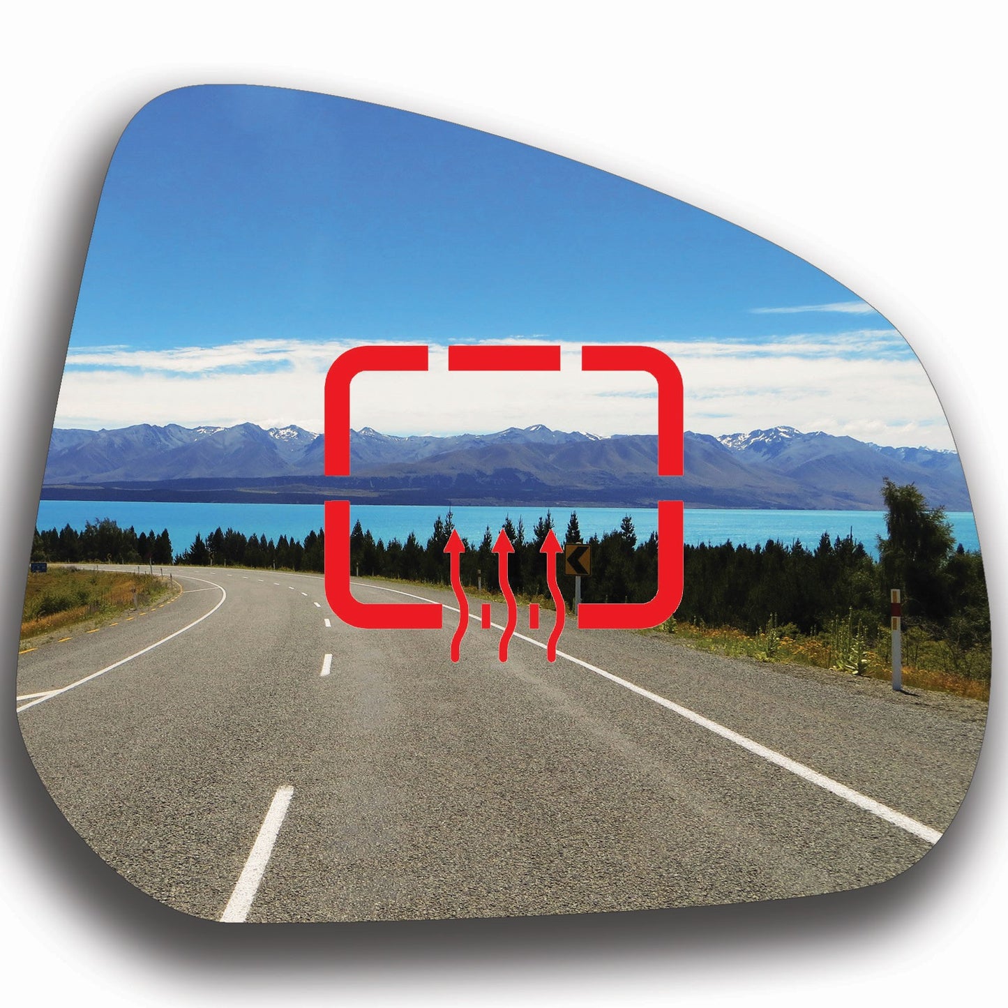 AGCP Spiegelglas Beheizt für Nissan Pixo 2009 - 2013
