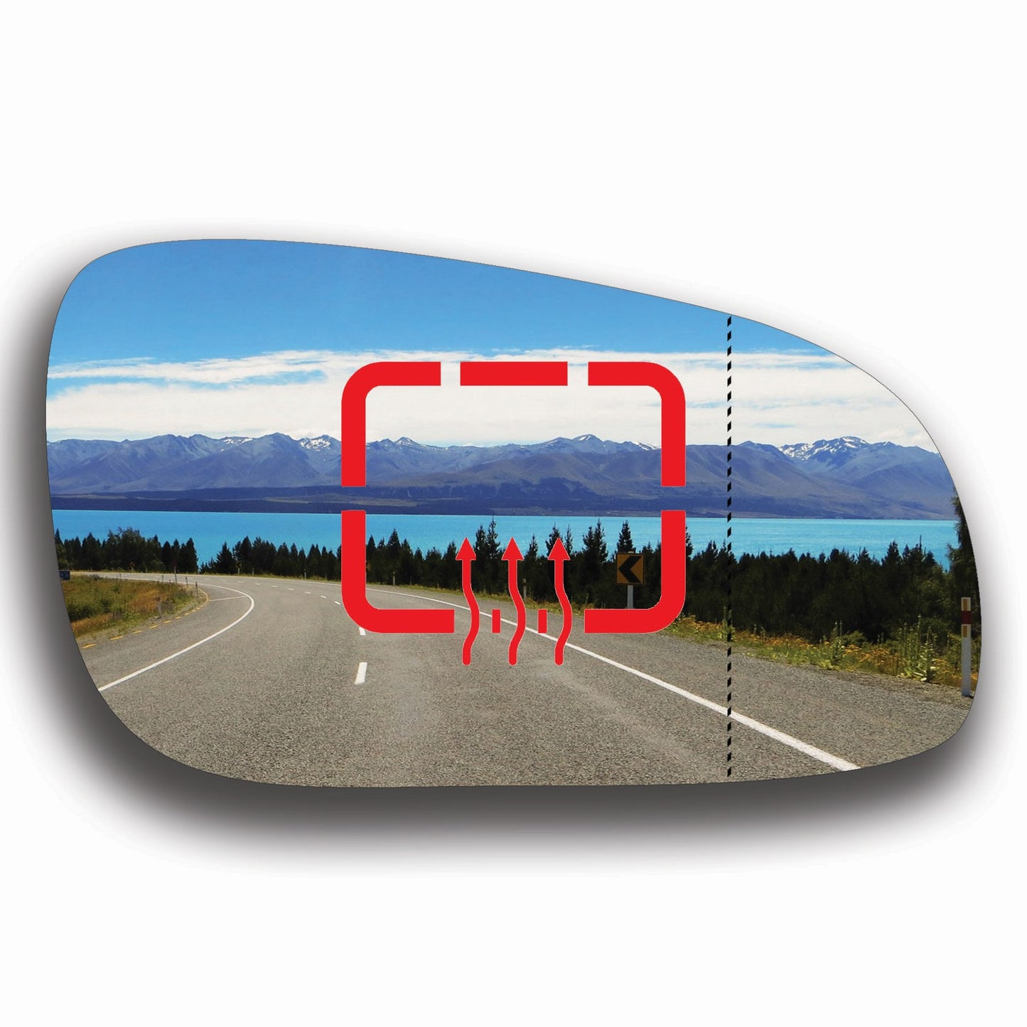 AGCP Spiegelglas Beheizt für Volvo S80 1998 - 2003