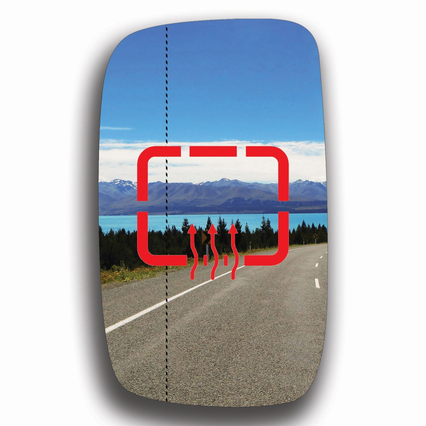 AGCP Spiegelglas Beheizt für Fiat Scudo 2007 - 2016