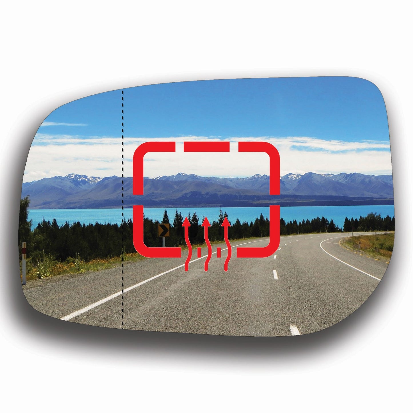 AGCP Spiegelglas Beheizt für Toyota Yaris 2005 - 2013