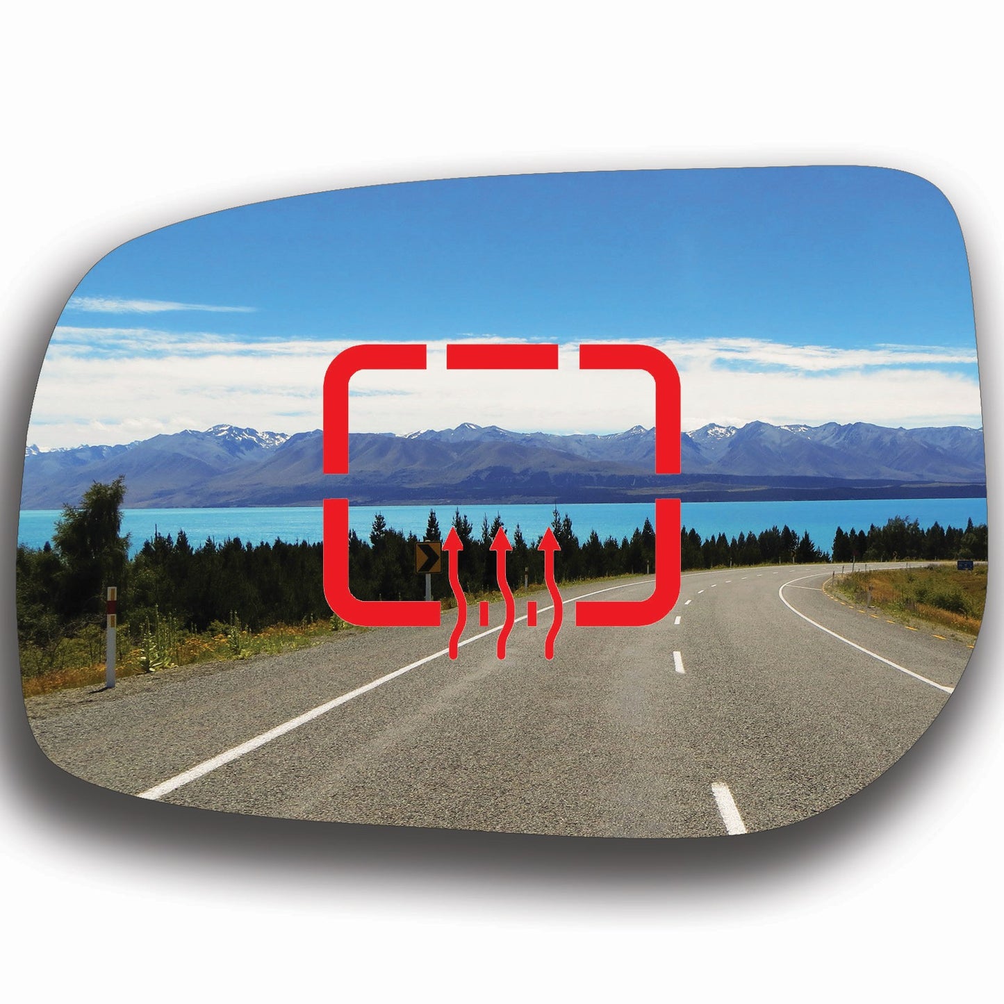 AGCP Spiegelglas Beheizt für Toyota Yaris 2005 - 2013