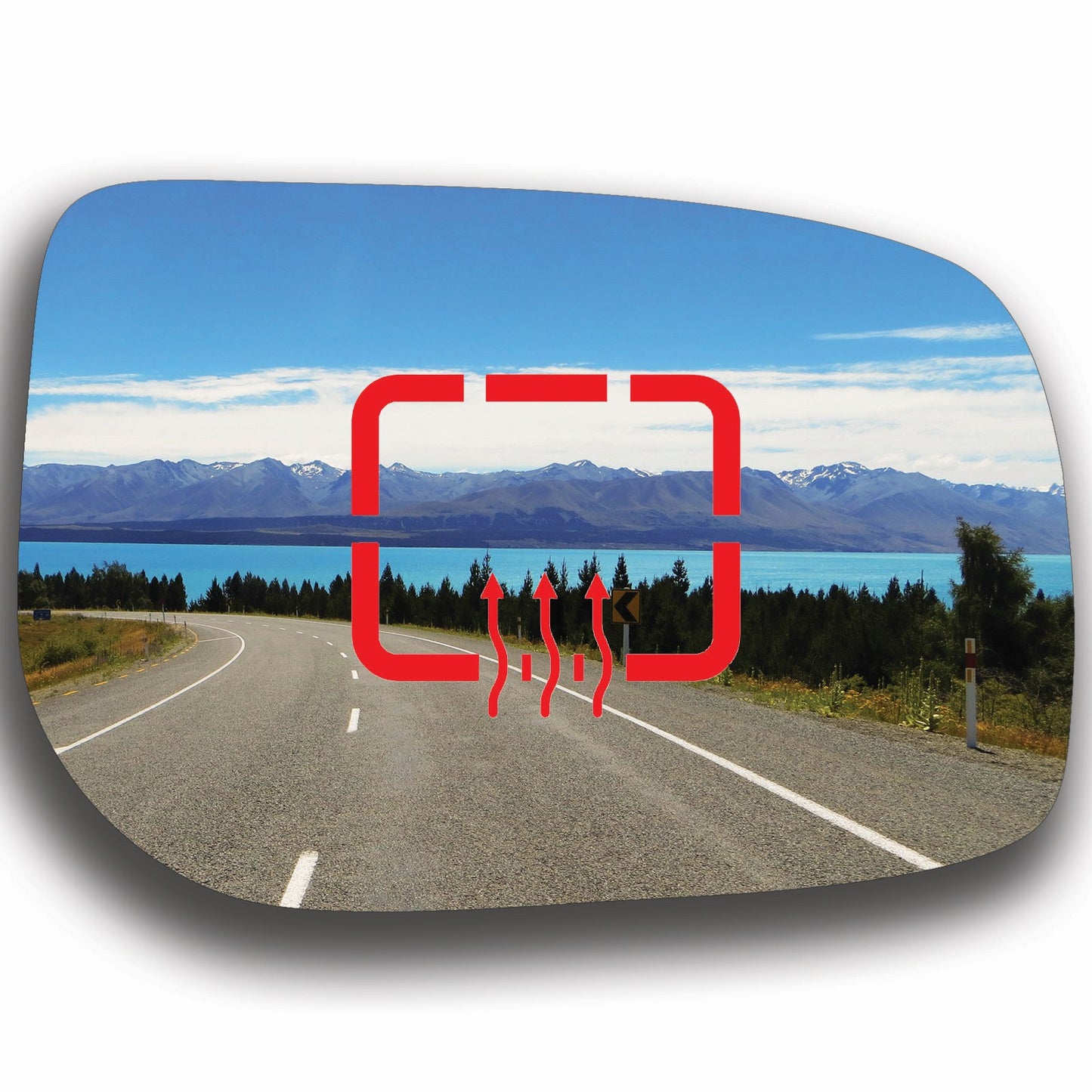 AGCP Spiegelglas Beheizt für Toyota Yaris 2005 - 2013