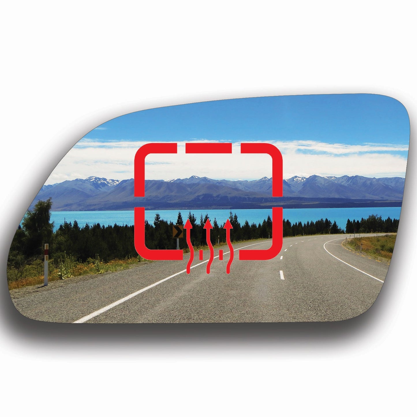 AGCP Spiegelglas Beheizt für Volkswagen Polo 4 2005 - 2009