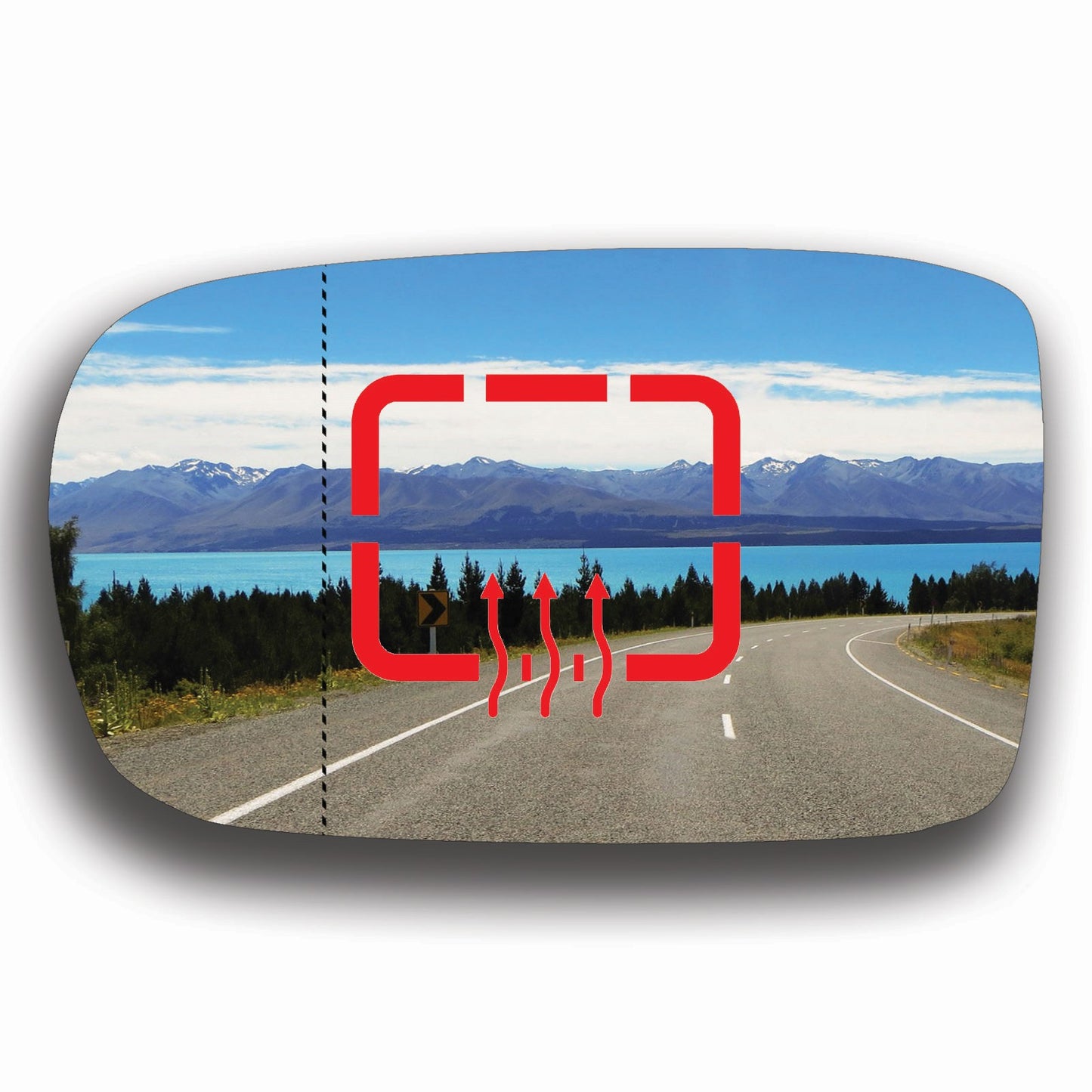 AGCP Spiegelglas Beheizt für Lancia Flavia 2011 - 2014