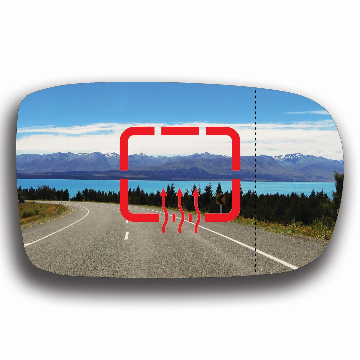 AGCP Spiegelglas Beheizt für Lancia Flavia 2011 - 2014