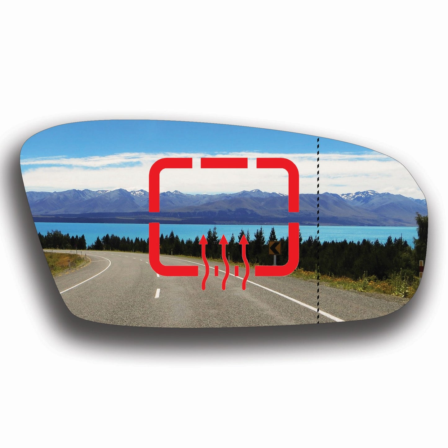 AGCP Spiegelglas Beheizt für Dodge Stratus Coupe 2000 - 2005