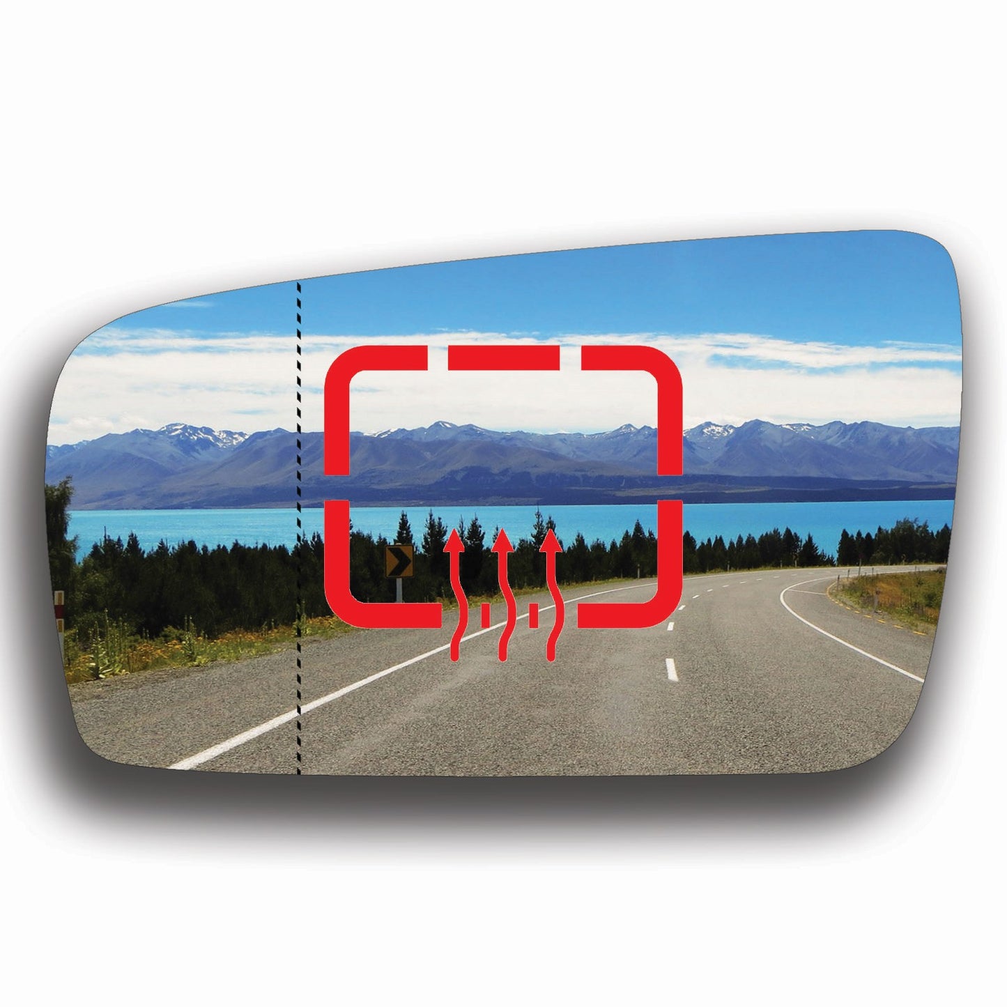 AGCP Spiegelglas Beheizt für Ford Mustang 2005 - 2010