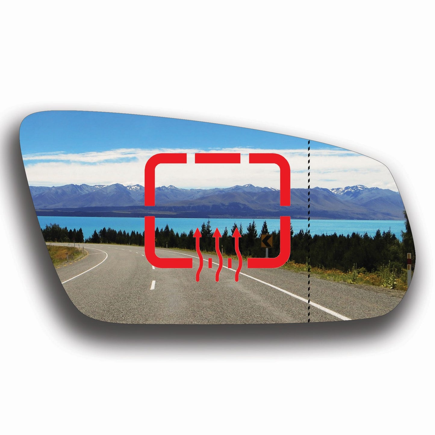 AGCP Spiegelglas Beheizt für Ford Mustang 2010 - 2014