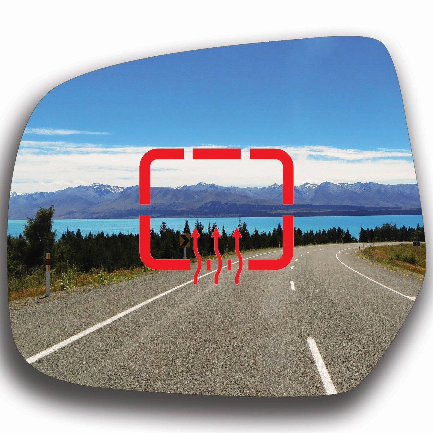 AGCP Spiegelglas Beheizt für Mazda BT-50 2011 - 2020
