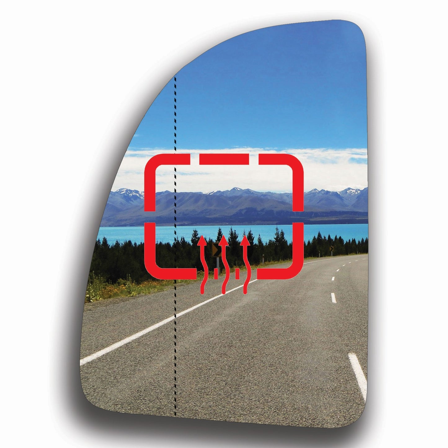 AGCP Spiegelglas Beheizt für Fiat Ducato 2 2002 - 2006