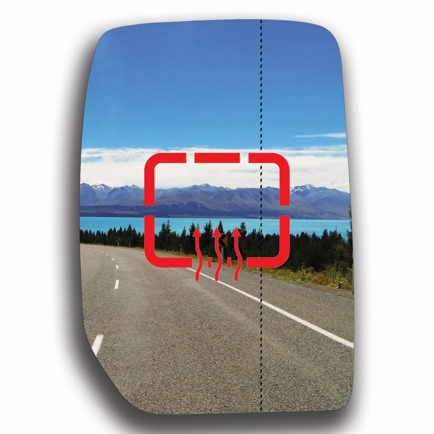 AGCP Spiegelglas Beheizt für Ford Transit 2000 - 2013