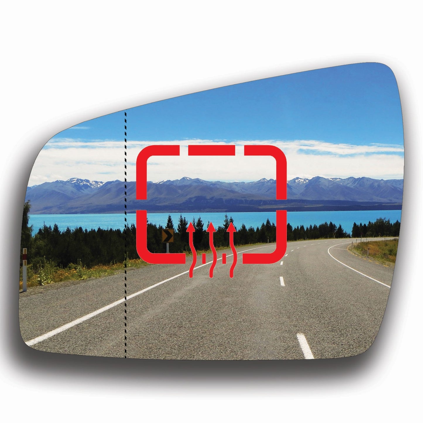 AGCP Spiegelglas Beheizt für Opel Zafira B 2009 - 2015