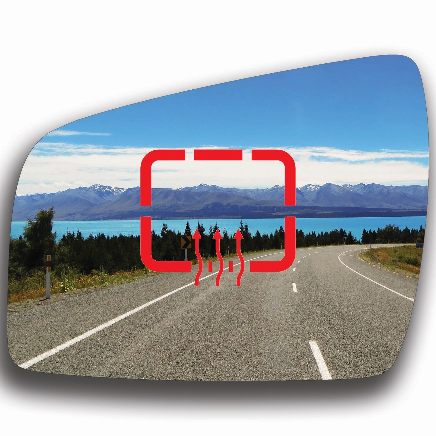 AGCP Spiegelglas Beheizt für Opel Zafira B 2009 - 2015