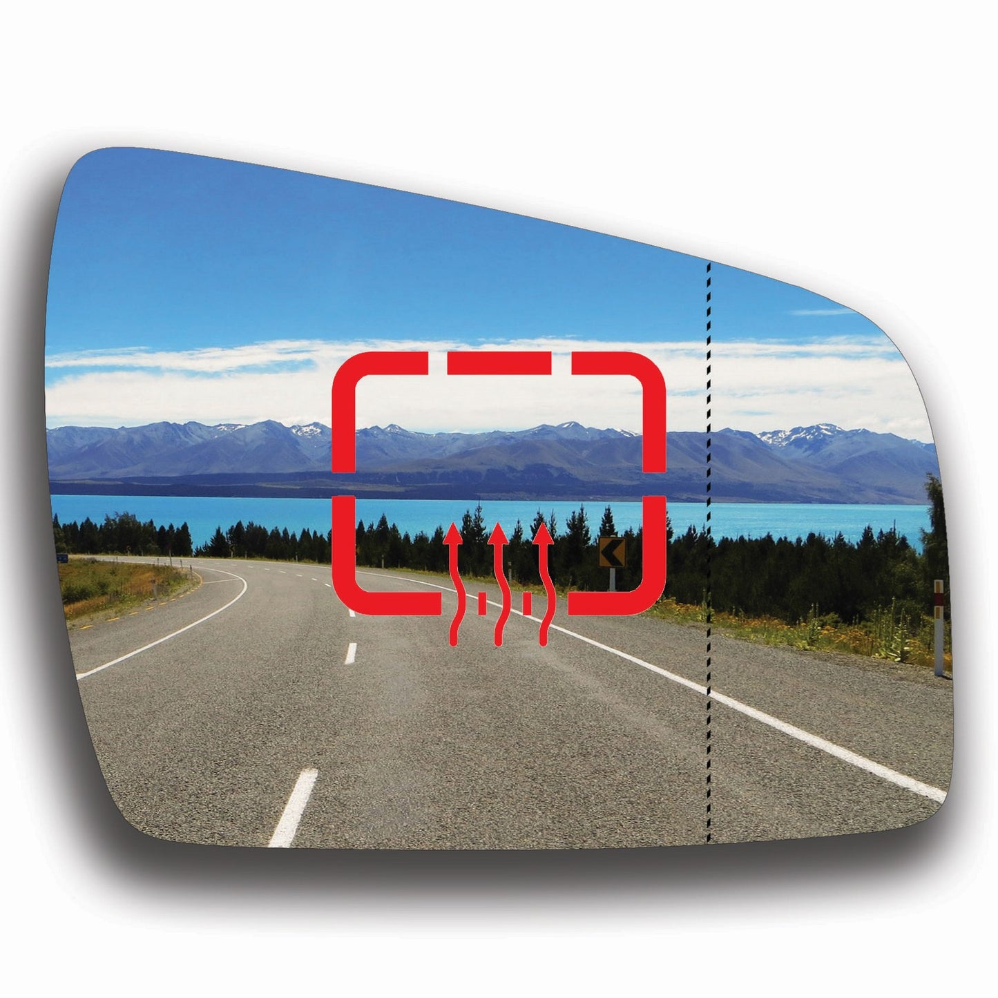 AGCP Spiegelglas Beheizt für Opel Zafira B 2009 - 2015