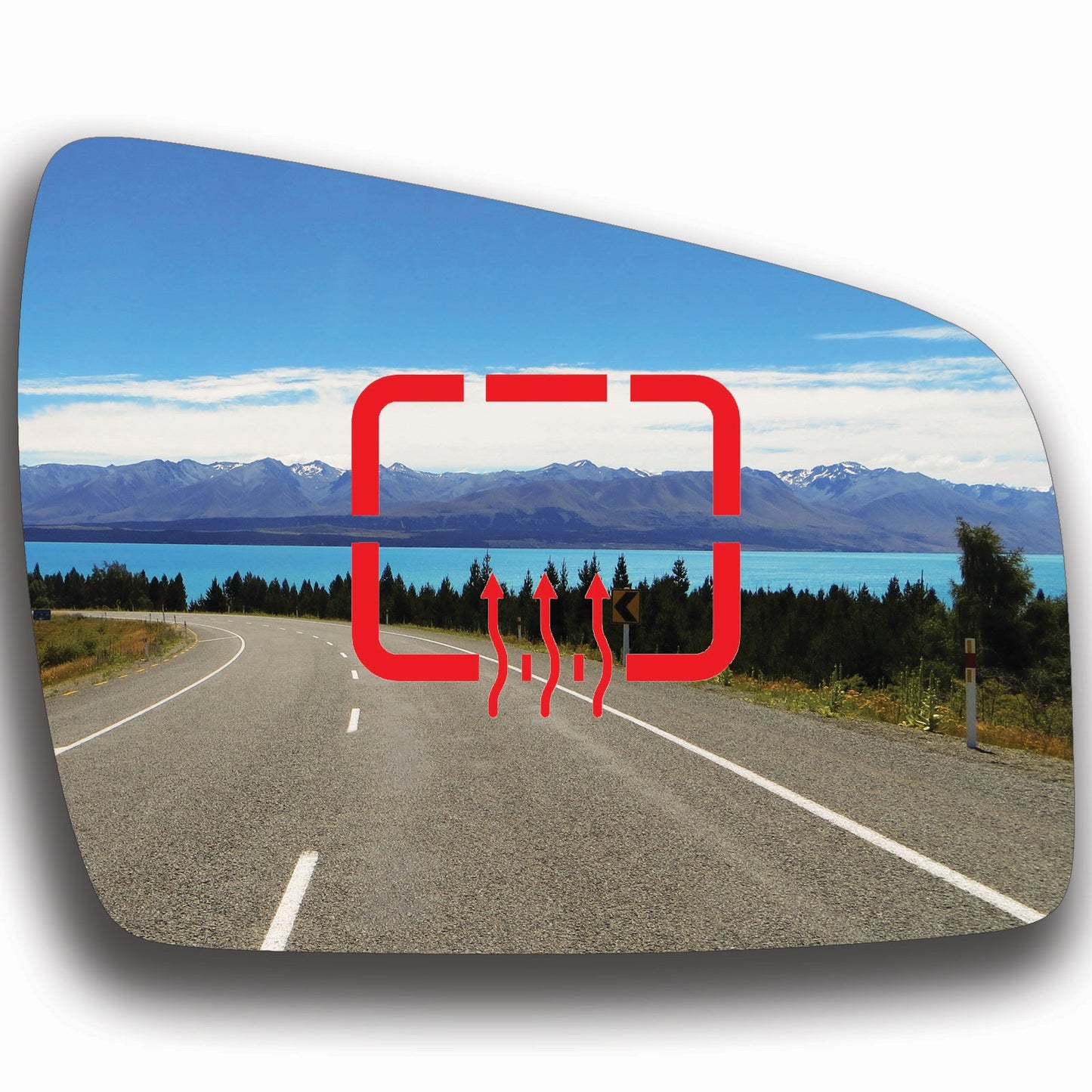 AGCP Spiegelglas Beheizt für Opel Zafira B 2009 - 2015