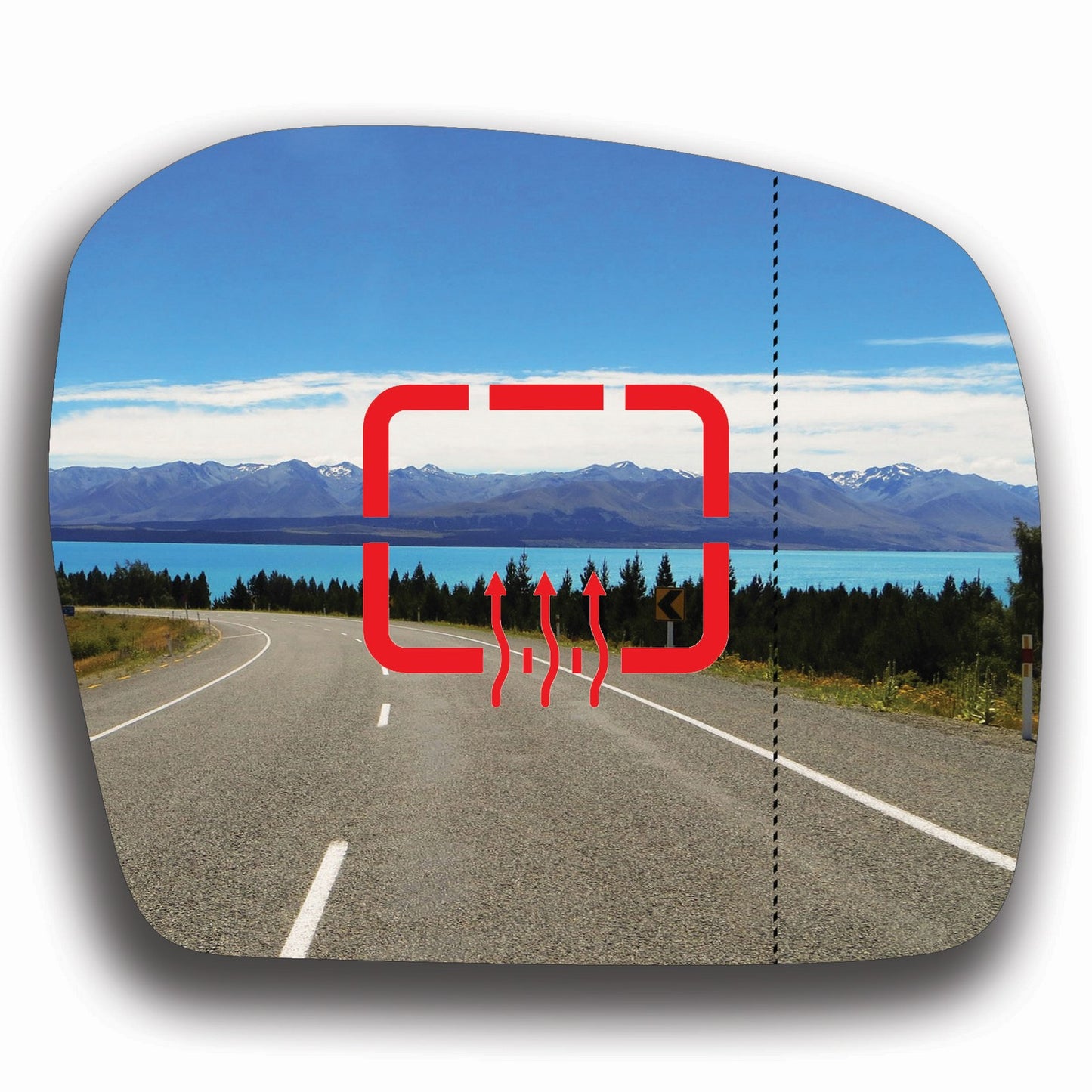 AGCP Spiegelglas Beheizt für Toyota Hilux 1997 - 2005