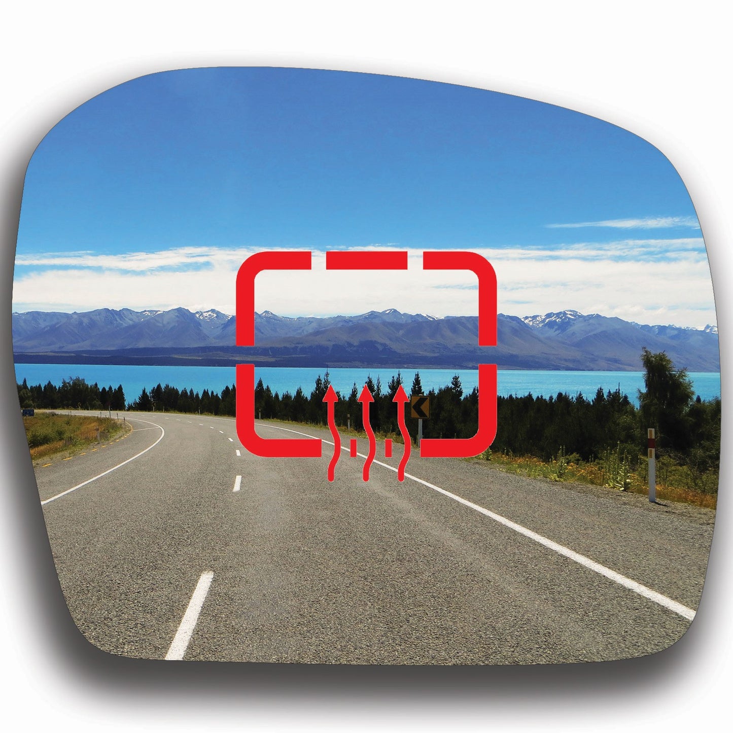 AGCP Spiegelglas Beheizt für Toyota Hilux 1997 - 2005