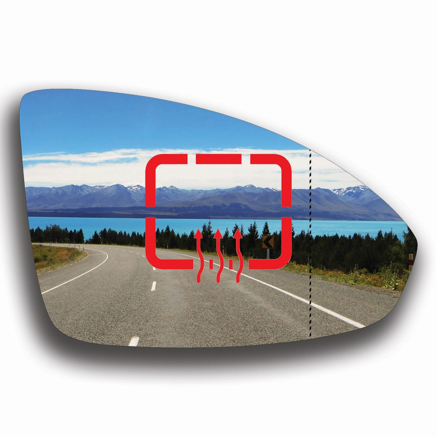 AGCP Spiegelglas Beheizt für Chevrolet Nubira 2008 - 2011