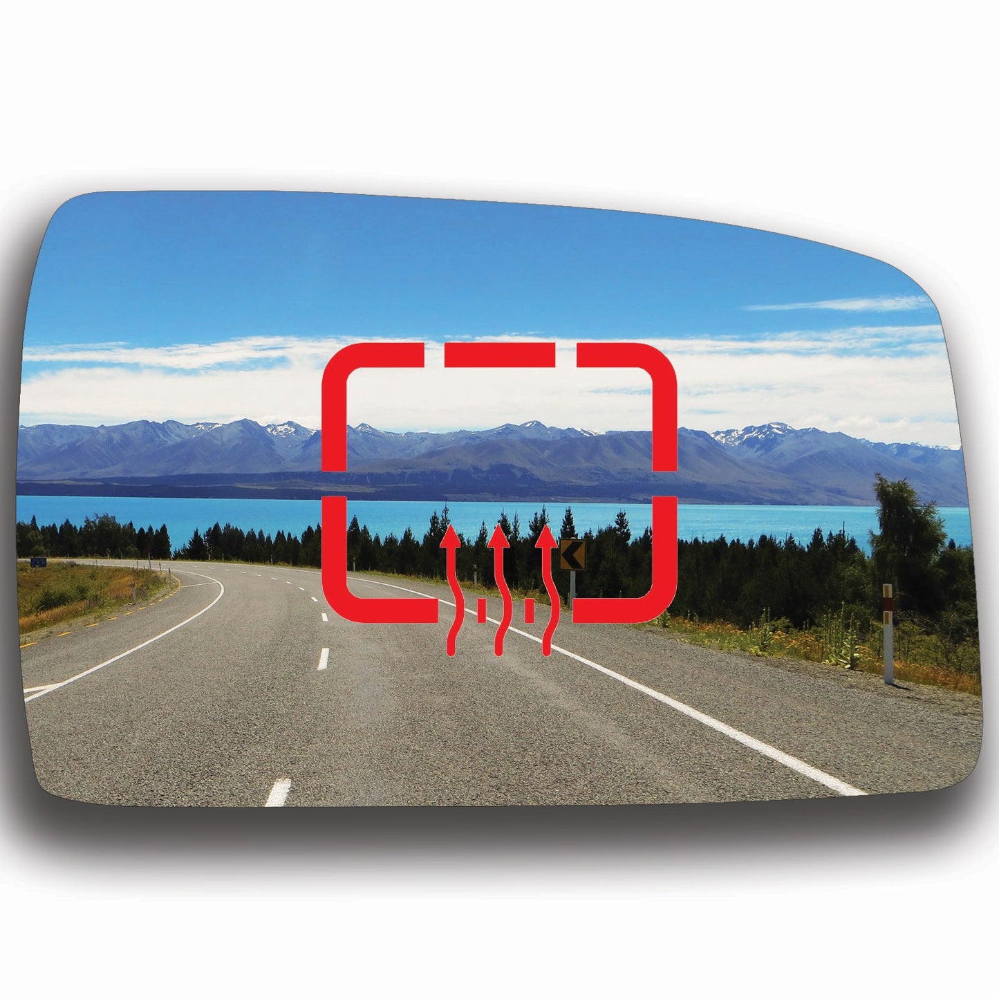 AGCP Spiegelglas Beheizt für Kia Sportage 2004 - 2007