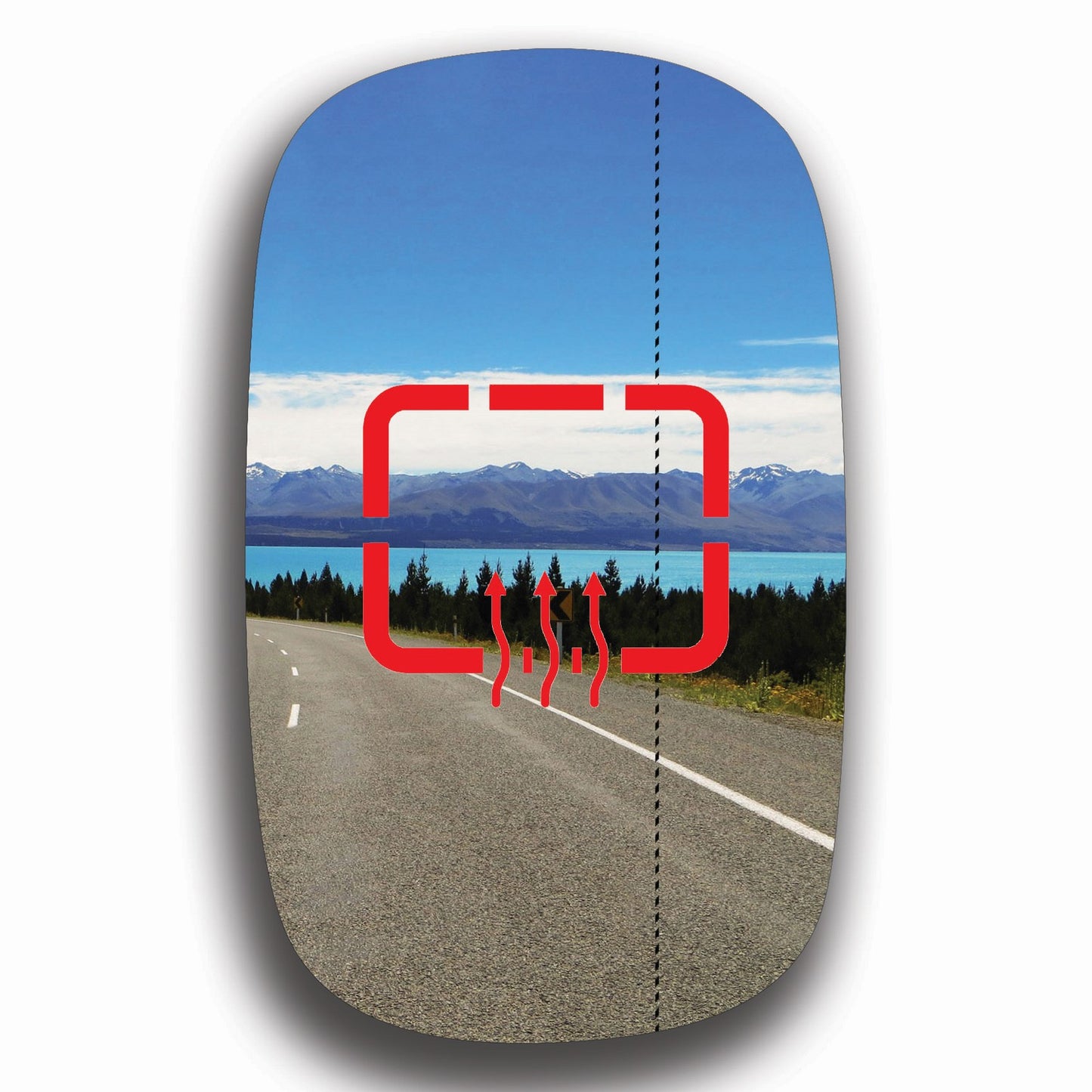 AGCP Spiegelglas Beheizt für Fiat Doblo 2000 - 2010