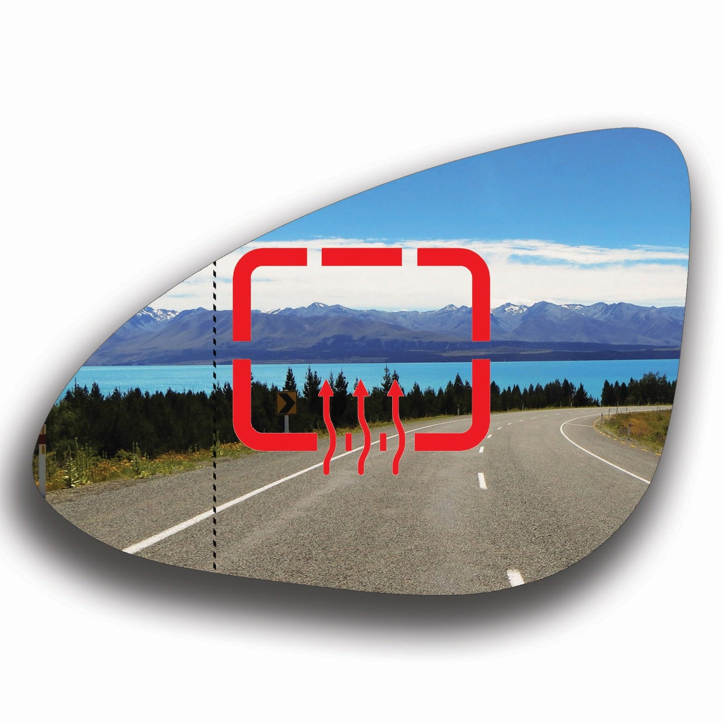 AGCP Spiegelglas Beheizt für Chevrolet Spark M400 2015 - 2022