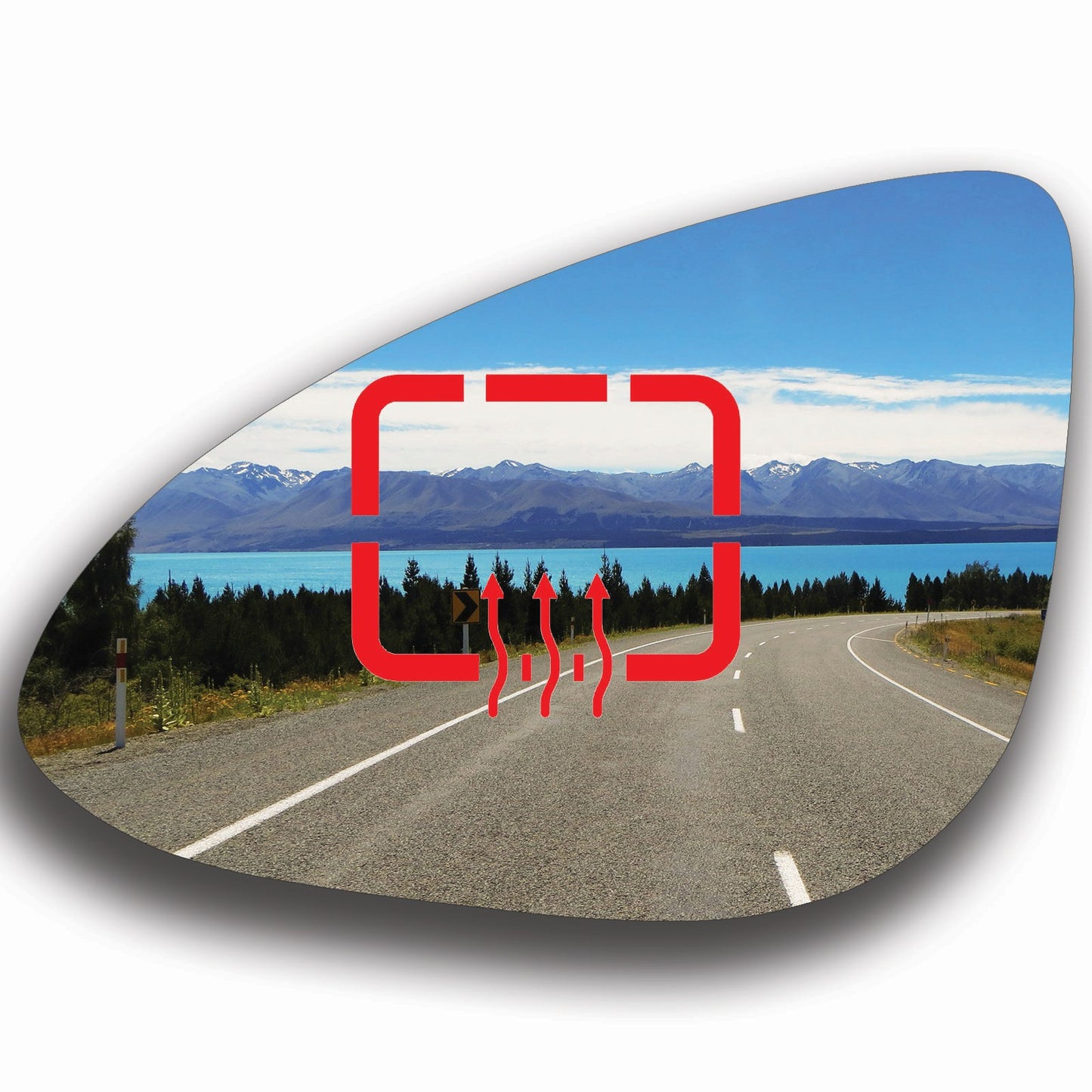 AGCP Spiegelglas Beheizt für Chevrolet Spark M400 2015 - 2022