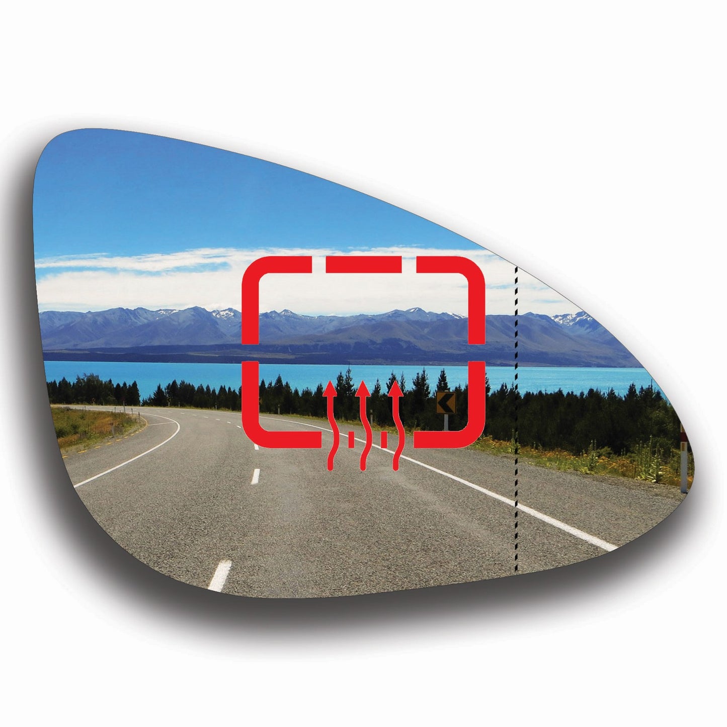 AGCP Spiegelglas Beheizt für Chevrolet Spark M400 2015 - 2022