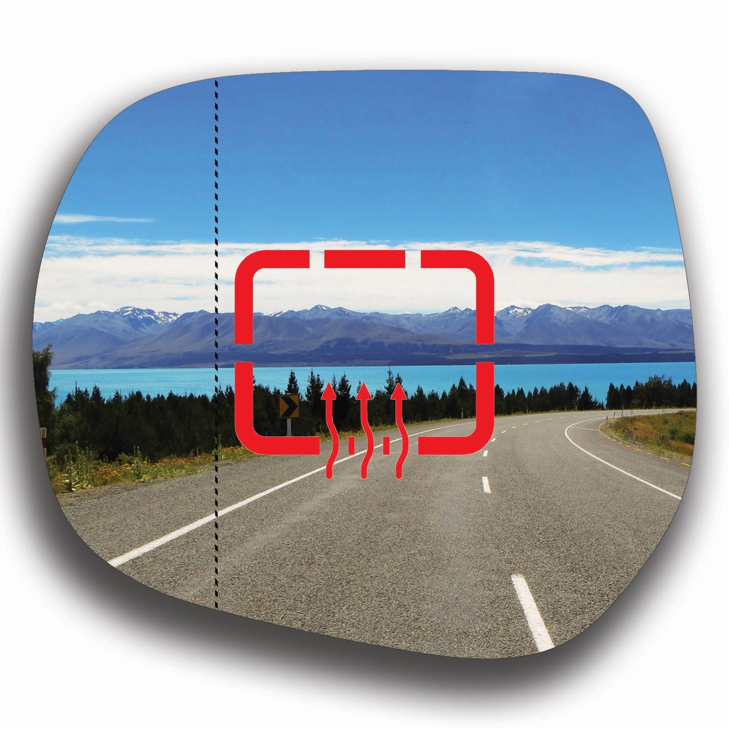 AGCP Spiegelglas Beheizt für Toyota Land Cruiser Prado J150 2010 - 2023