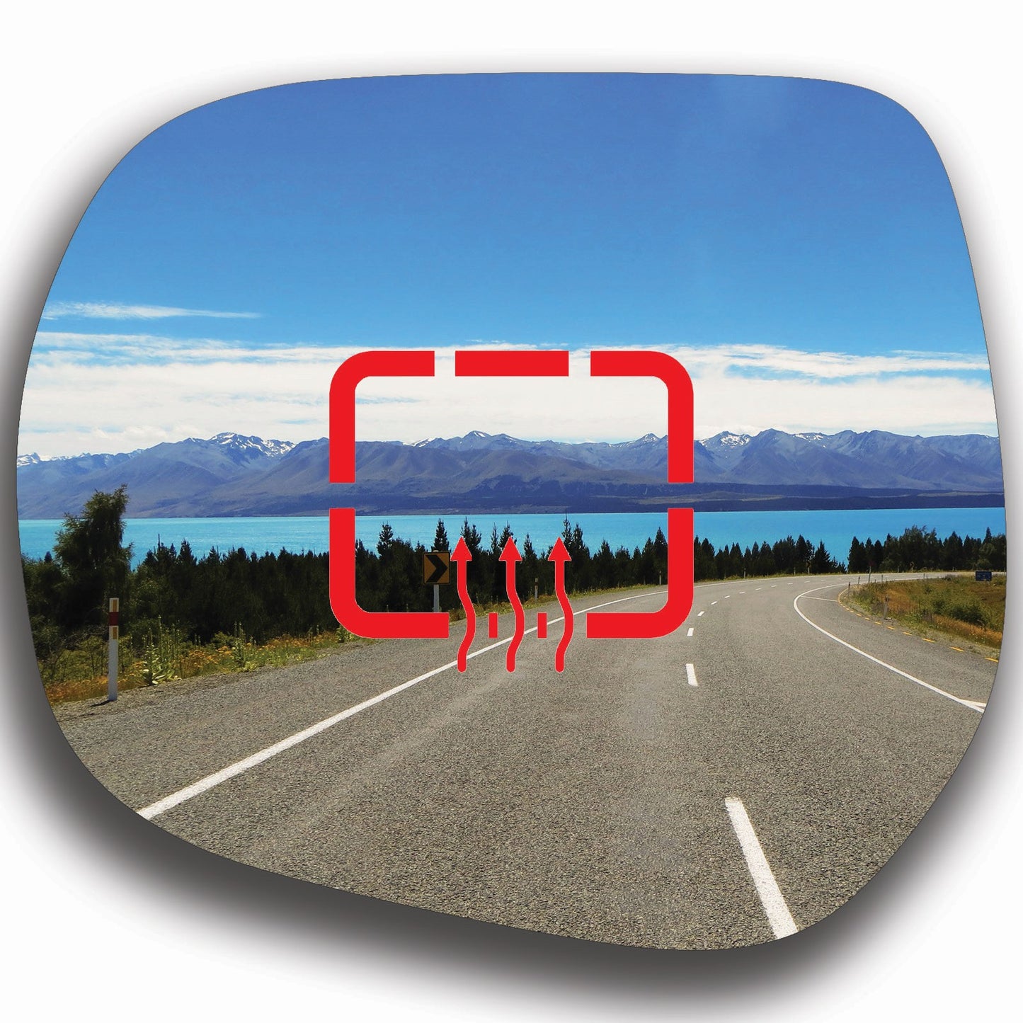 AGCP Spiegelglas Beheizt für Toyota Land Cruiser Prado J150 2010 - 2023