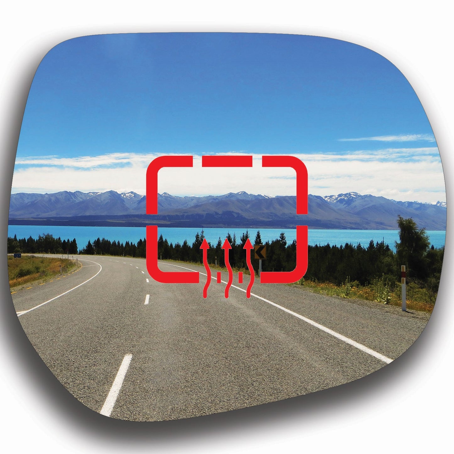 AGCP Spiegelglas Beheizt für Toyota Land Cruiser Prado J150 2010 - 2023