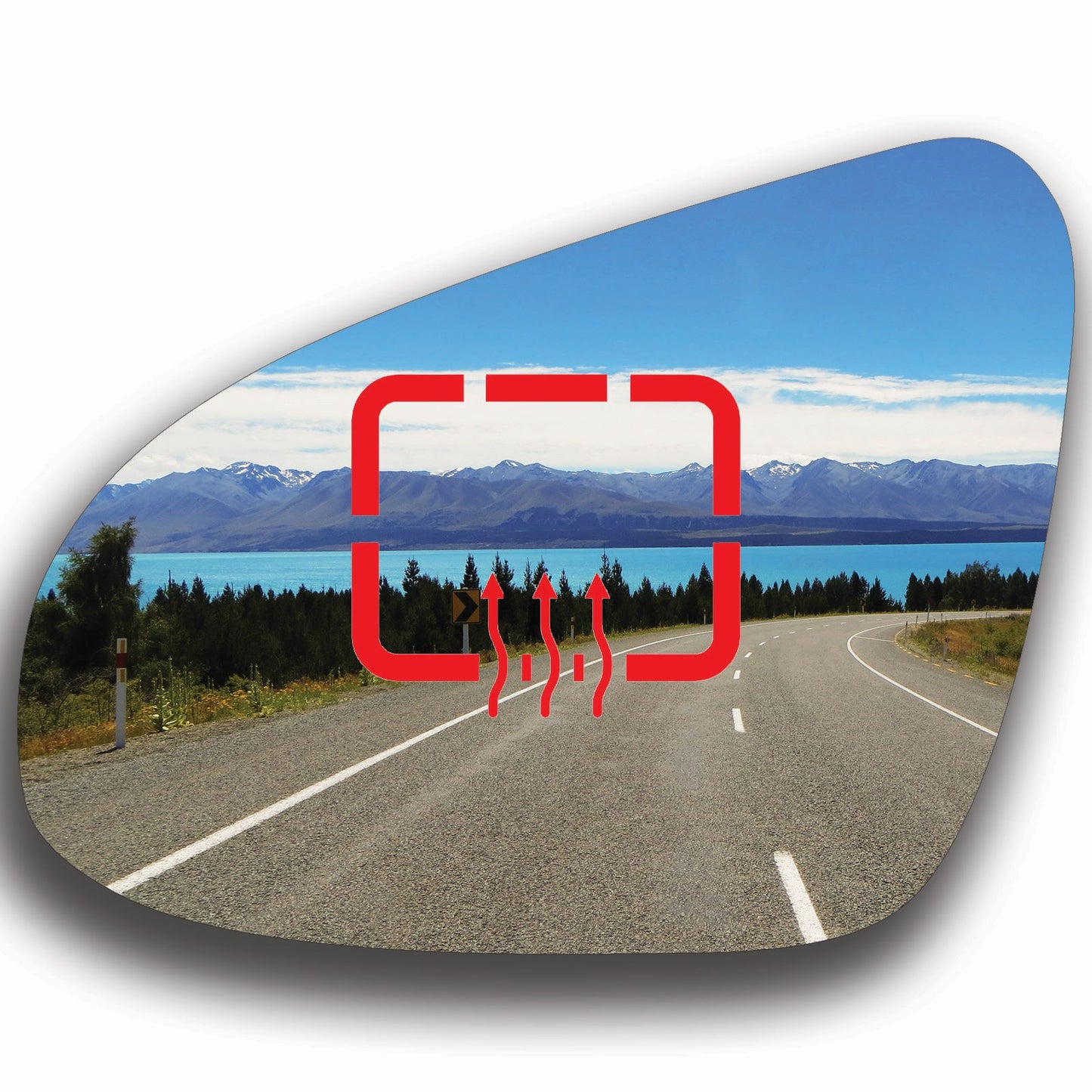 AGCP Spiegelglas Beheizt für Peugeot 108 2014 - 2021