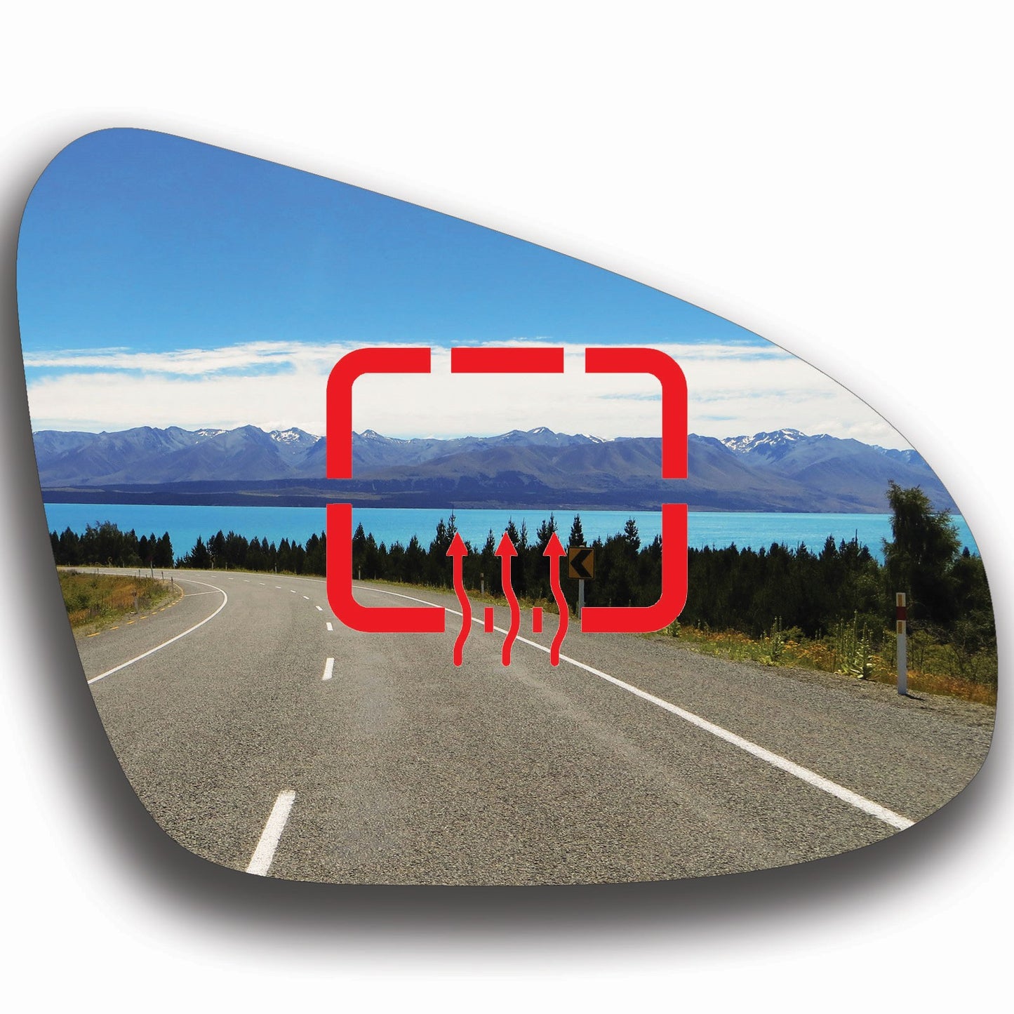 AGCP Spiegelglas Beheizt für Citroen C1 2014 - 2022