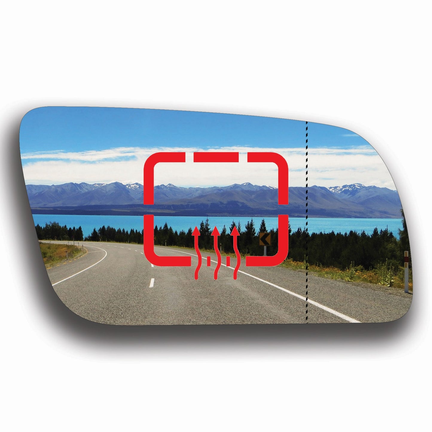 AGCP Spiegelglas Beheizt für Chevrolet K1500 1995 - 1999